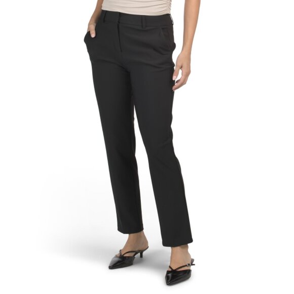 MAISON D'AMELIE Black Precision Ponte Skinny Leg Pants - Picture 1 of 2